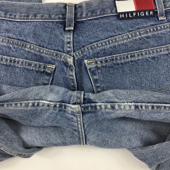 Vintage Tommy Hilfiger jeans boot cut spell out flag faded 80s 90s y2k size 29 - Picture 10 of 11